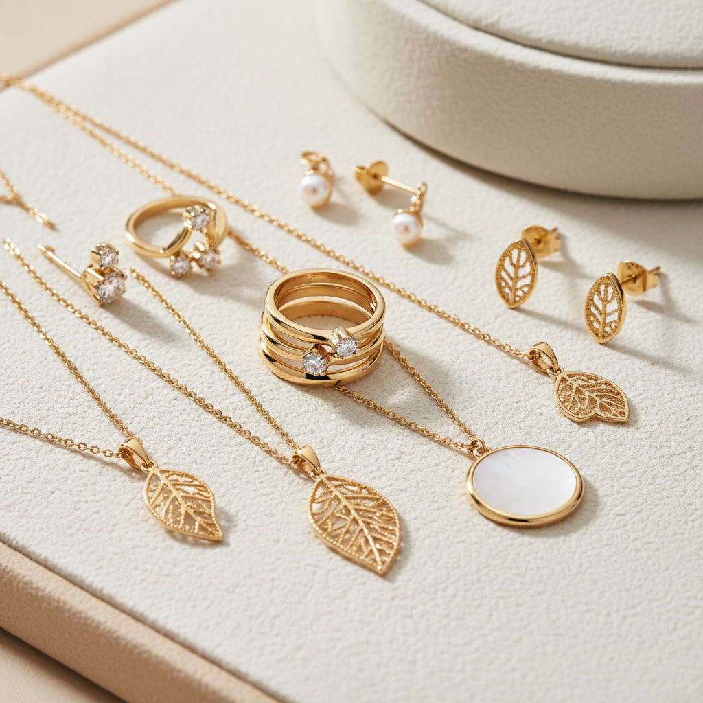 Collection vedette bijoux femme en or - Plaqué or 18k & argenté