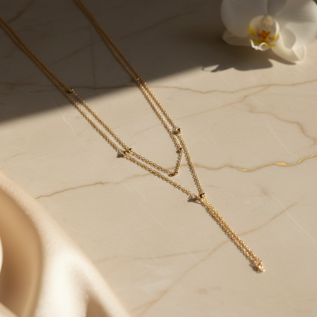 Collier sur marbre élégant