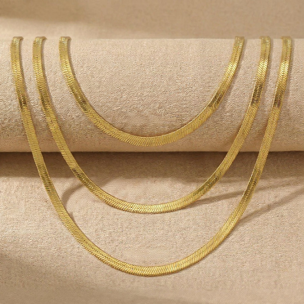 Collier serpent plaqué or femme – Élégance reptilienne ajustable