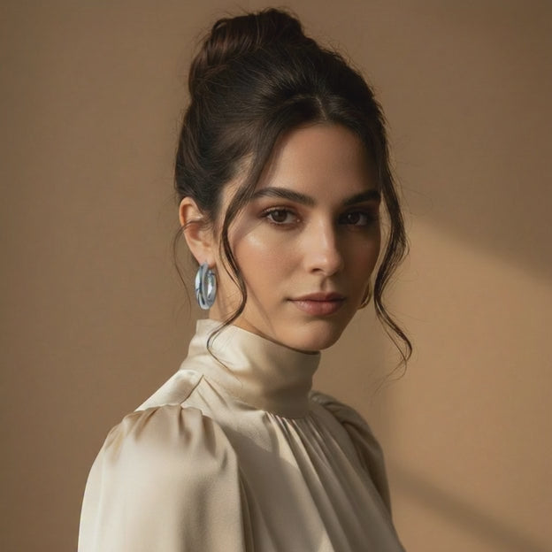 Créoles plaquées or 18K– Boucles d'oreilles minimalistes